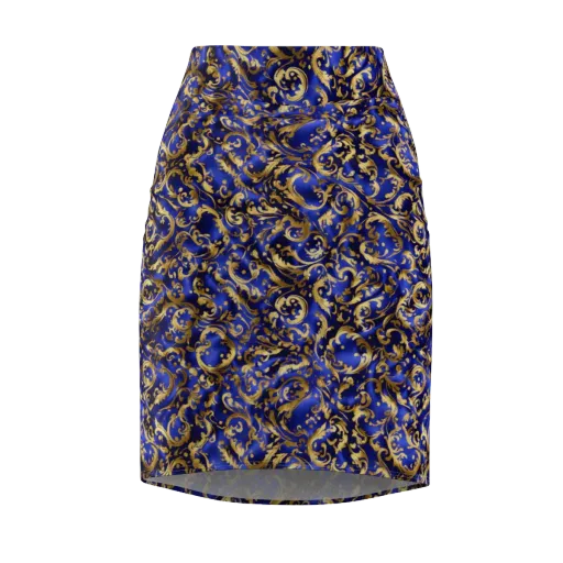 Gilded Arabesque on a Pencil Skirt