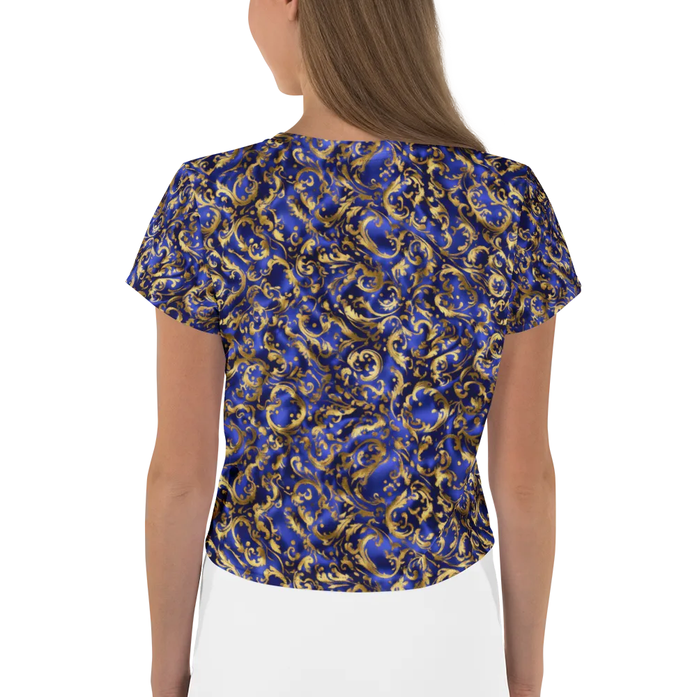 Gilded Arabesque on Crop Tee — Back