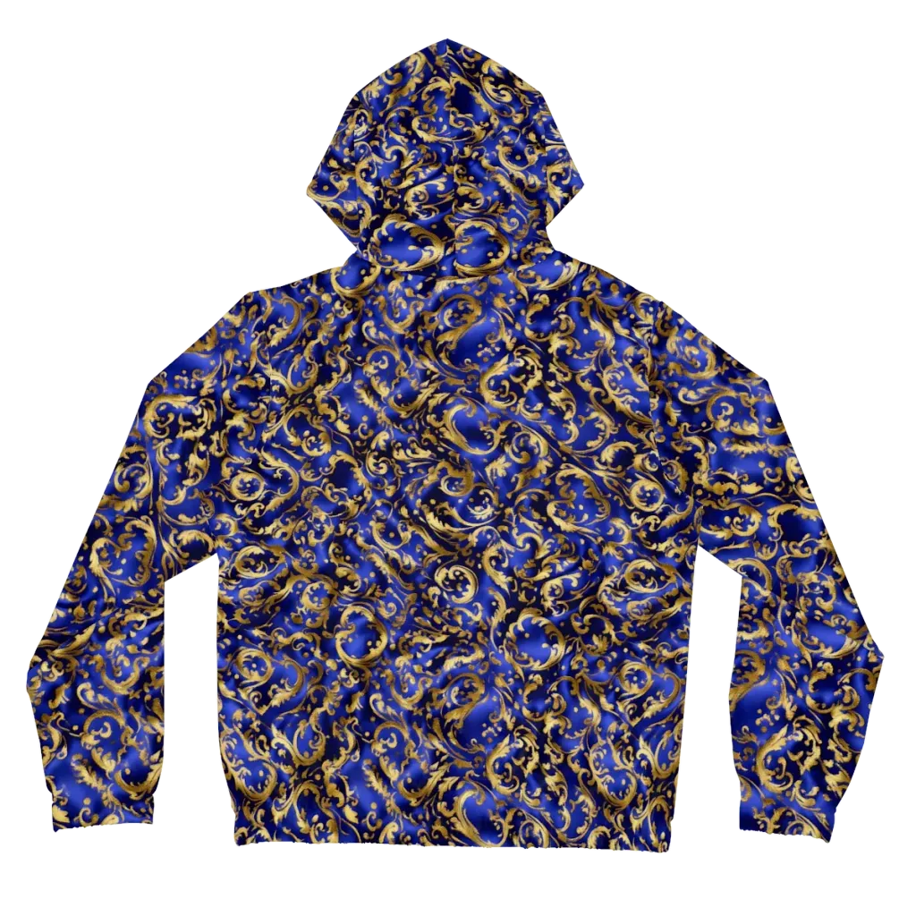 Gilded Arabesque on Women's Full-Zip Hoodie — Back