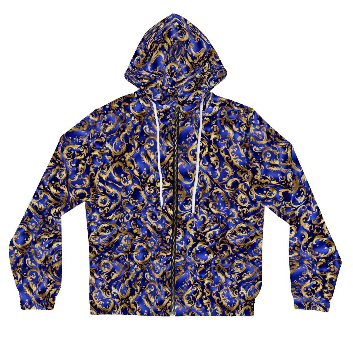 Gilded Arabesque on Women's Full-Zip Hoodie — Front