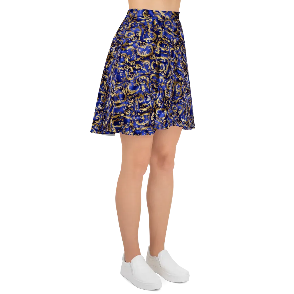 Gilded Arabesque on Skater Skirt — Right