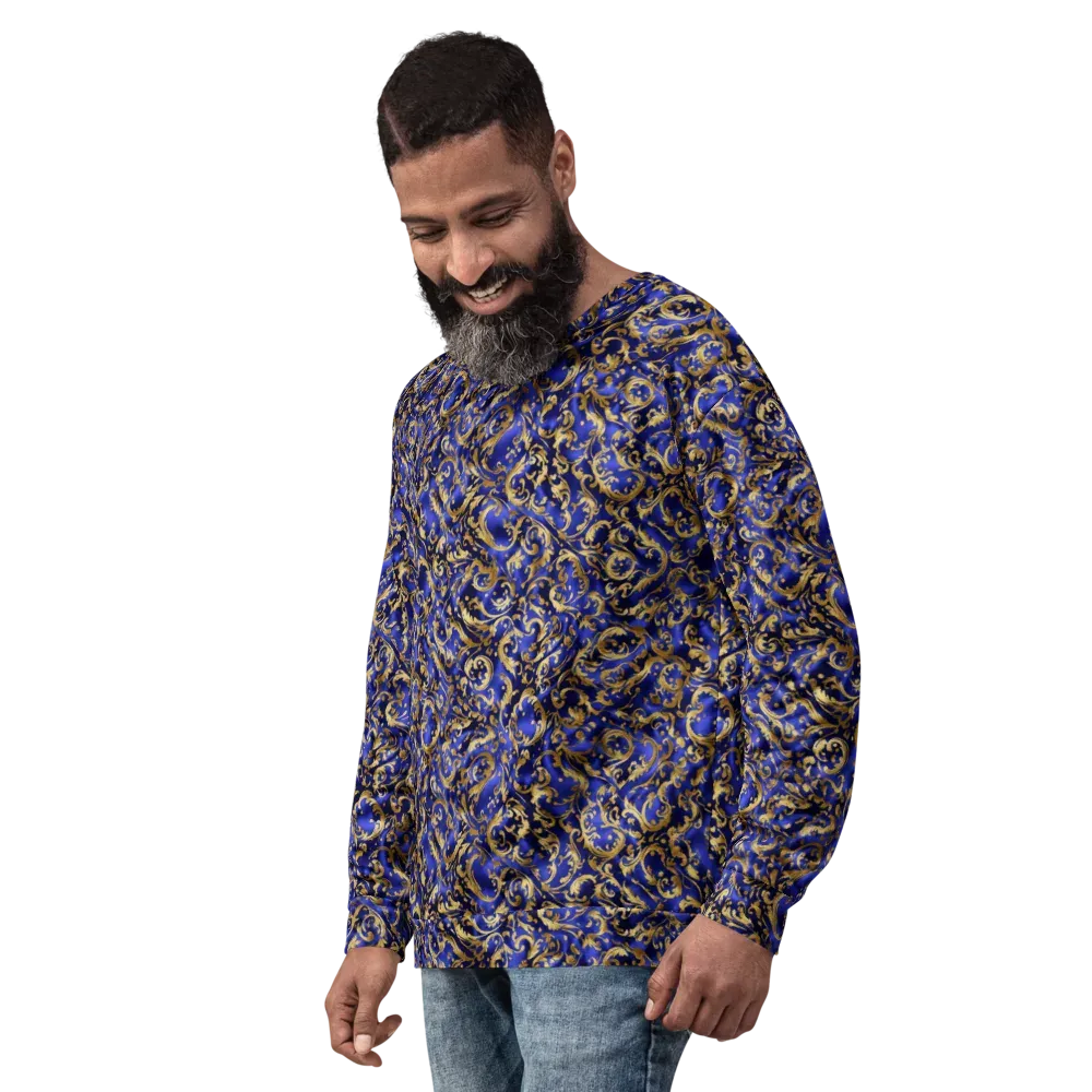 Gilded Arabesque on Sweatshirt — Left Front