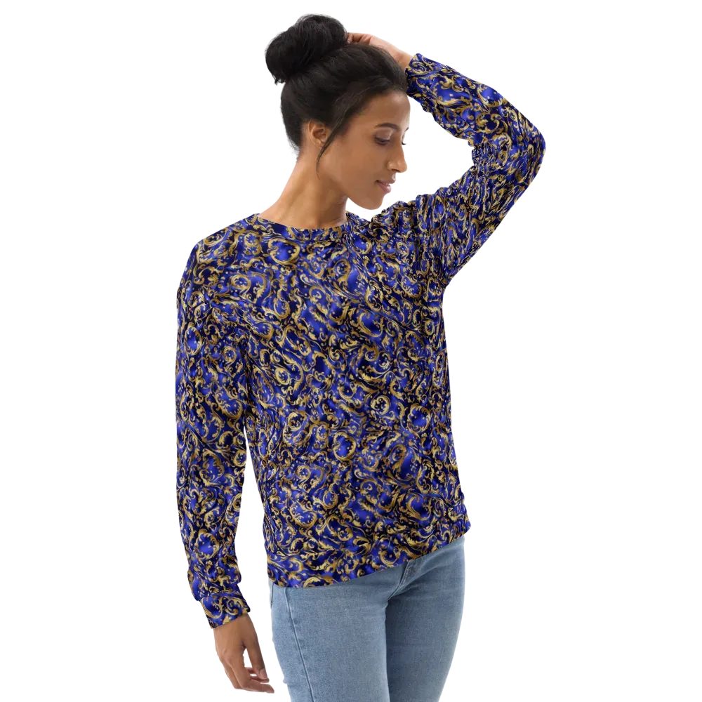Gilded Arabesque on Sweatshirt — Right Front