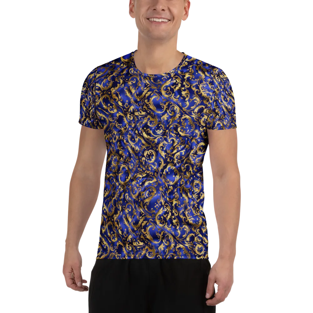 Gilded Arabesque on Men's Athletic T-Shirt — Front