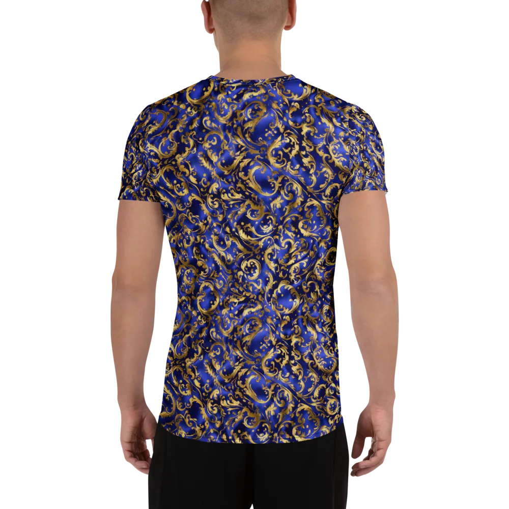 Gilded Arabesque on Men's Athletic T-Shirt — Back