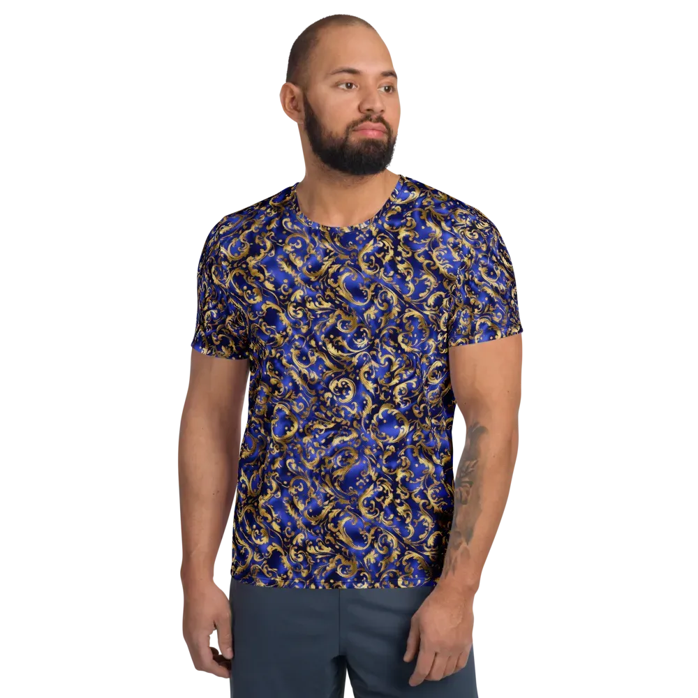 Gilded Arabesque on Men's Athletic T-Shirt — Front