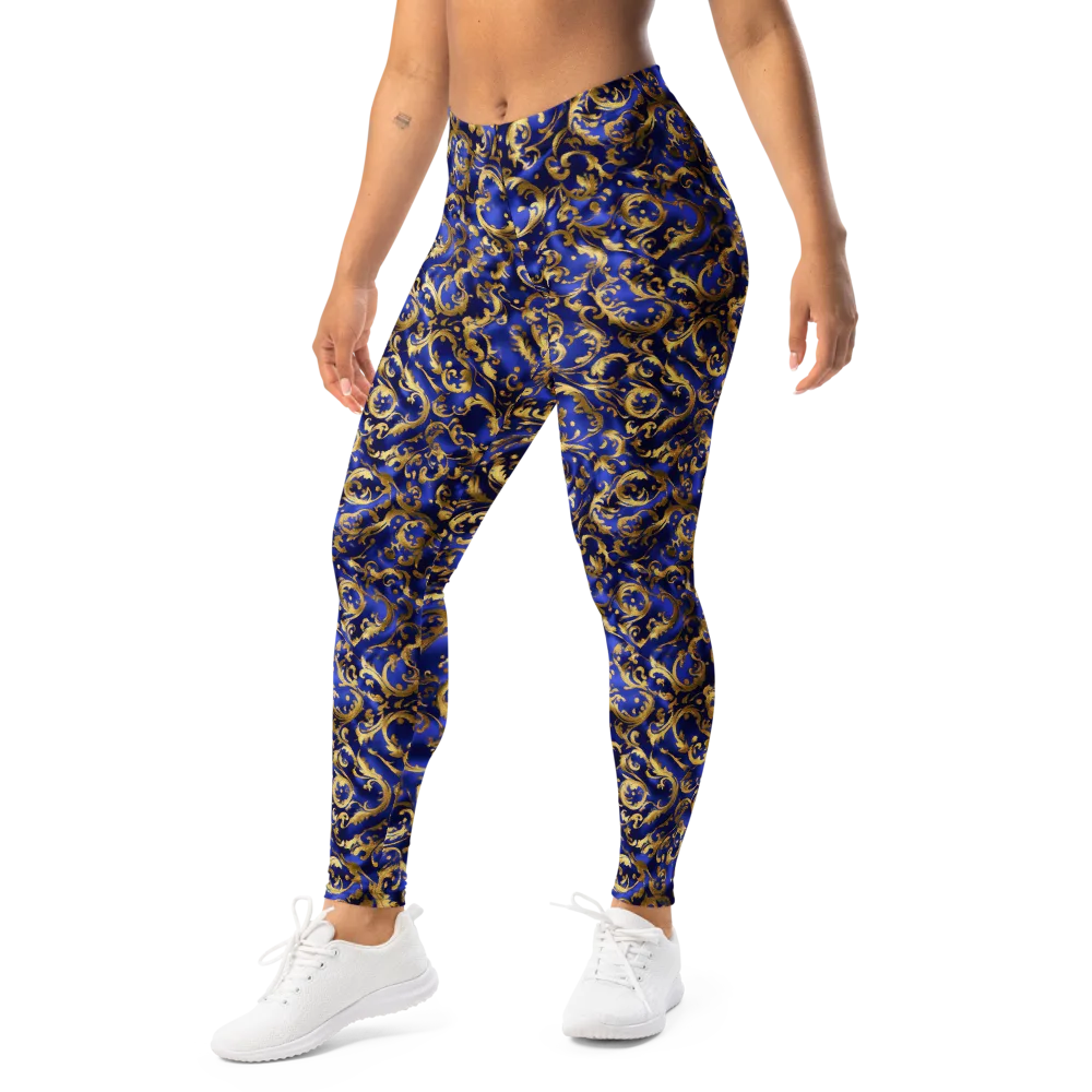Gilded Arabesque on Leggings — Left Front