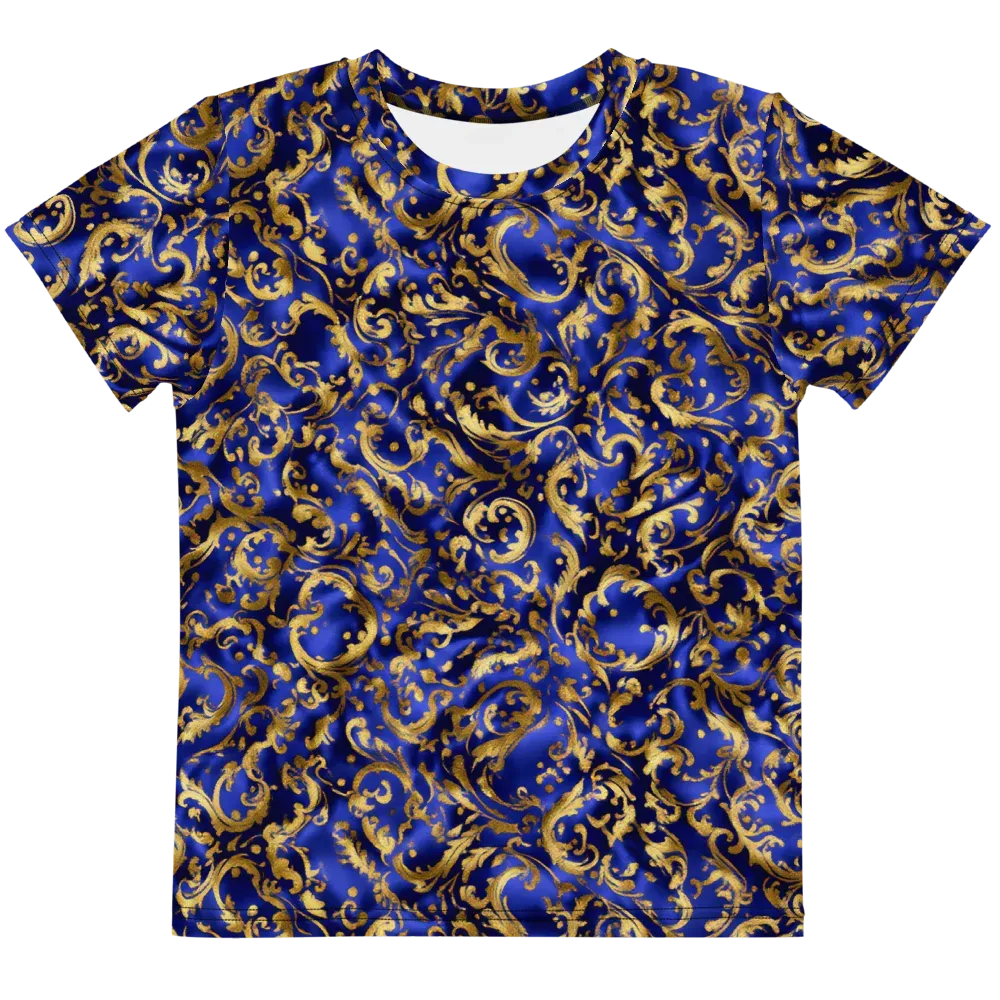Gilded Arabesque on Kids Crew Neck T-Shirt — Front