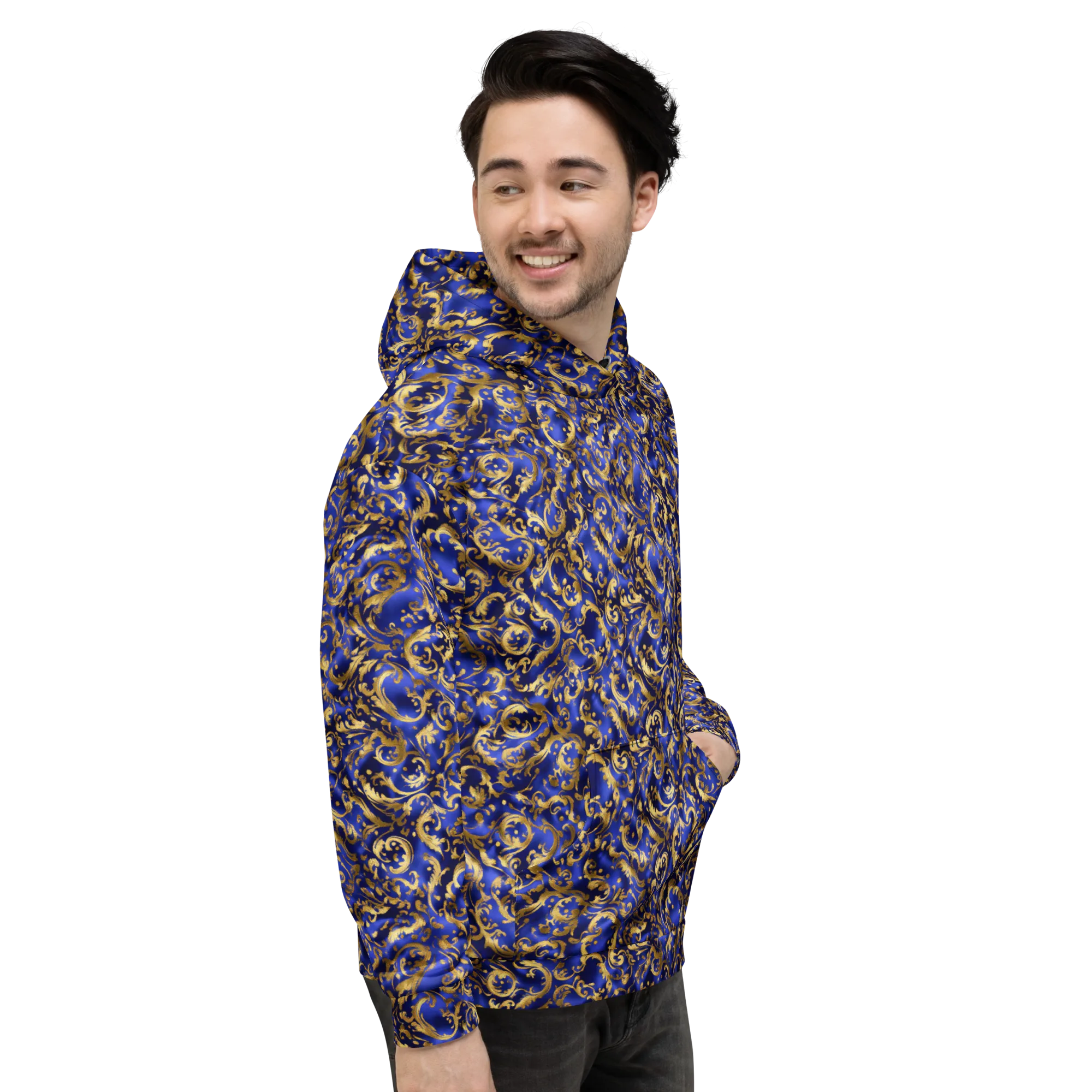 Gilded Arabesque on Hoodie — Right
