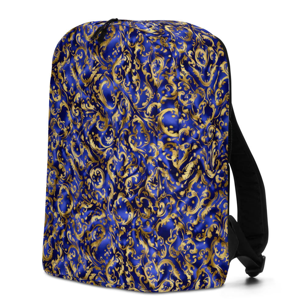 Gilded Arabesque on Minimalist Backpack — Left