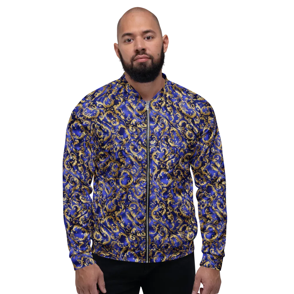 Gilded Arabesque on Bomber Jacket — Front