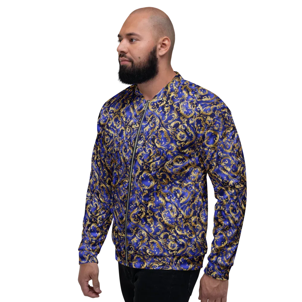 Gilded Arabesque on Bomber Jacket — Left