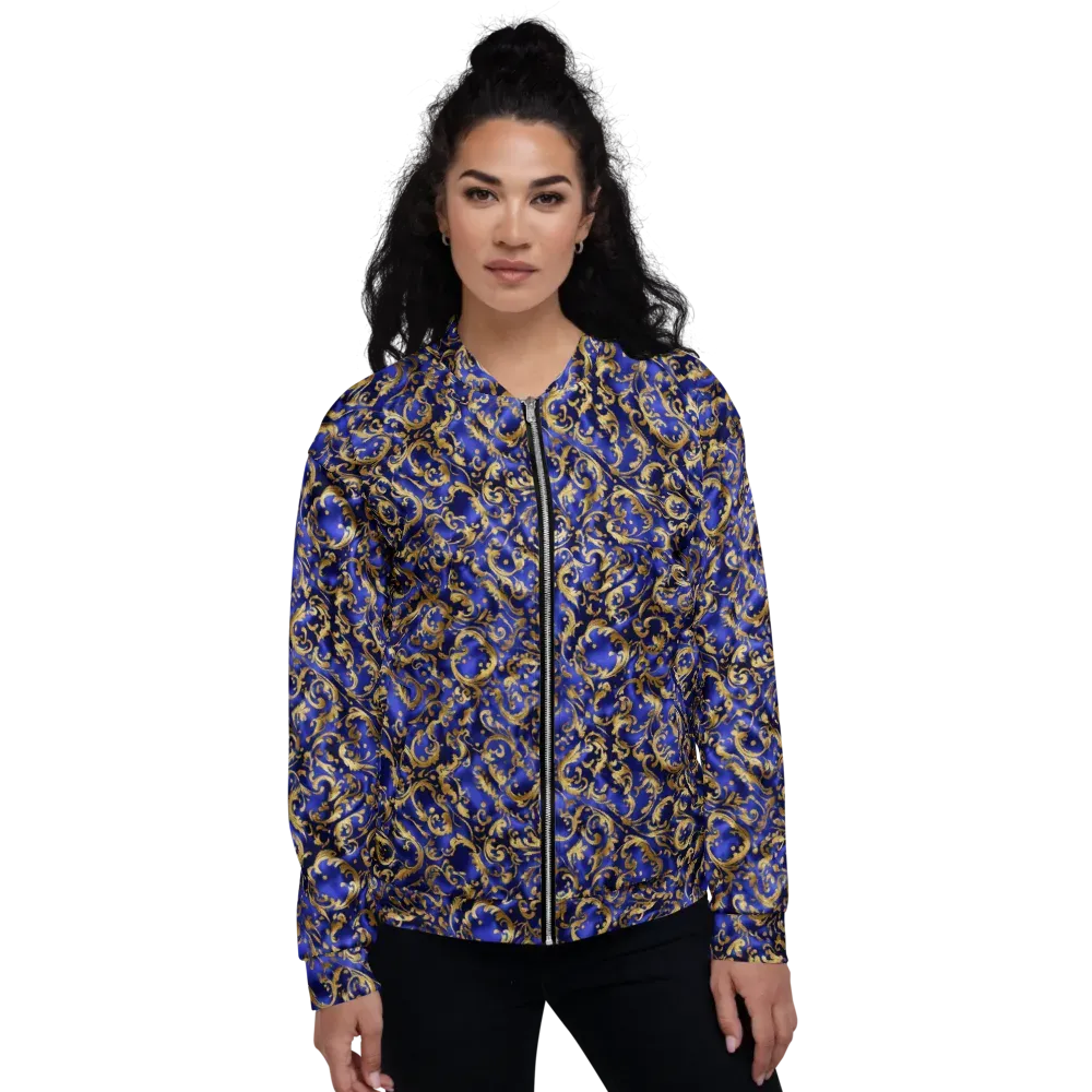 Gilded Arabesque on Bomber Jacket — Front