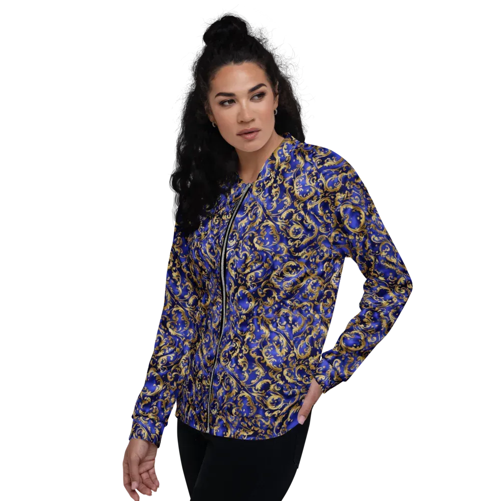 Gilded Arabesque on Bomber Jacket — Left