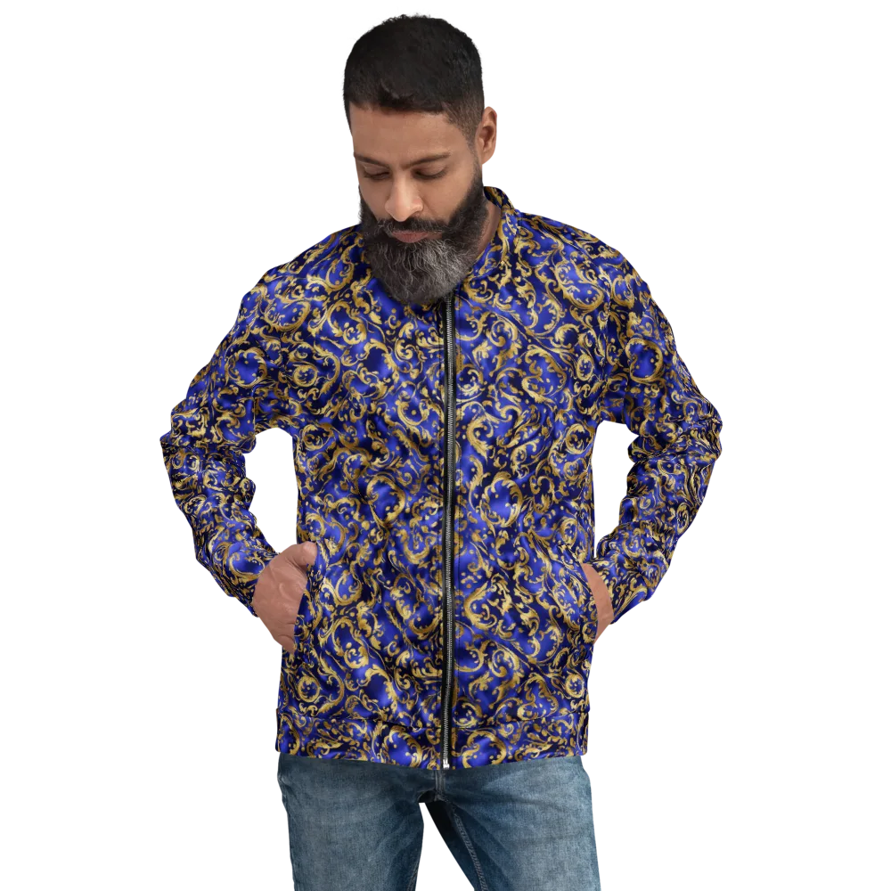 Gilded Arabesque on Bomber Jacket — Front