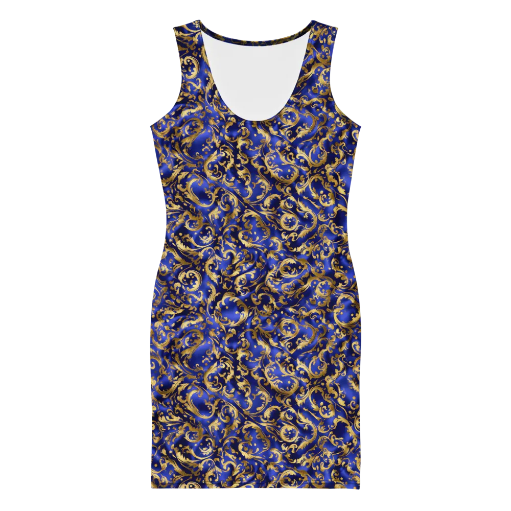 Gilded Arabesque on Bodycon Dress — Front