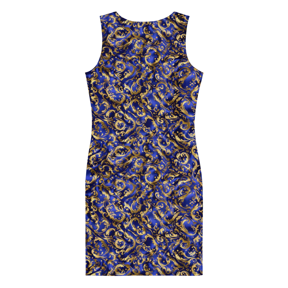 Gilded Arabesque on Bodycon Dress — Back