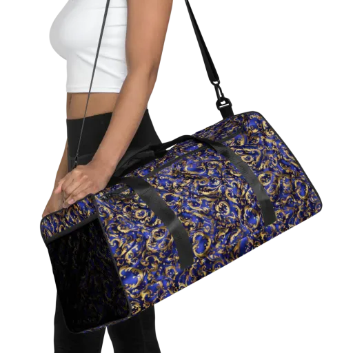 Gilded Arabesque on a Duffle Bag