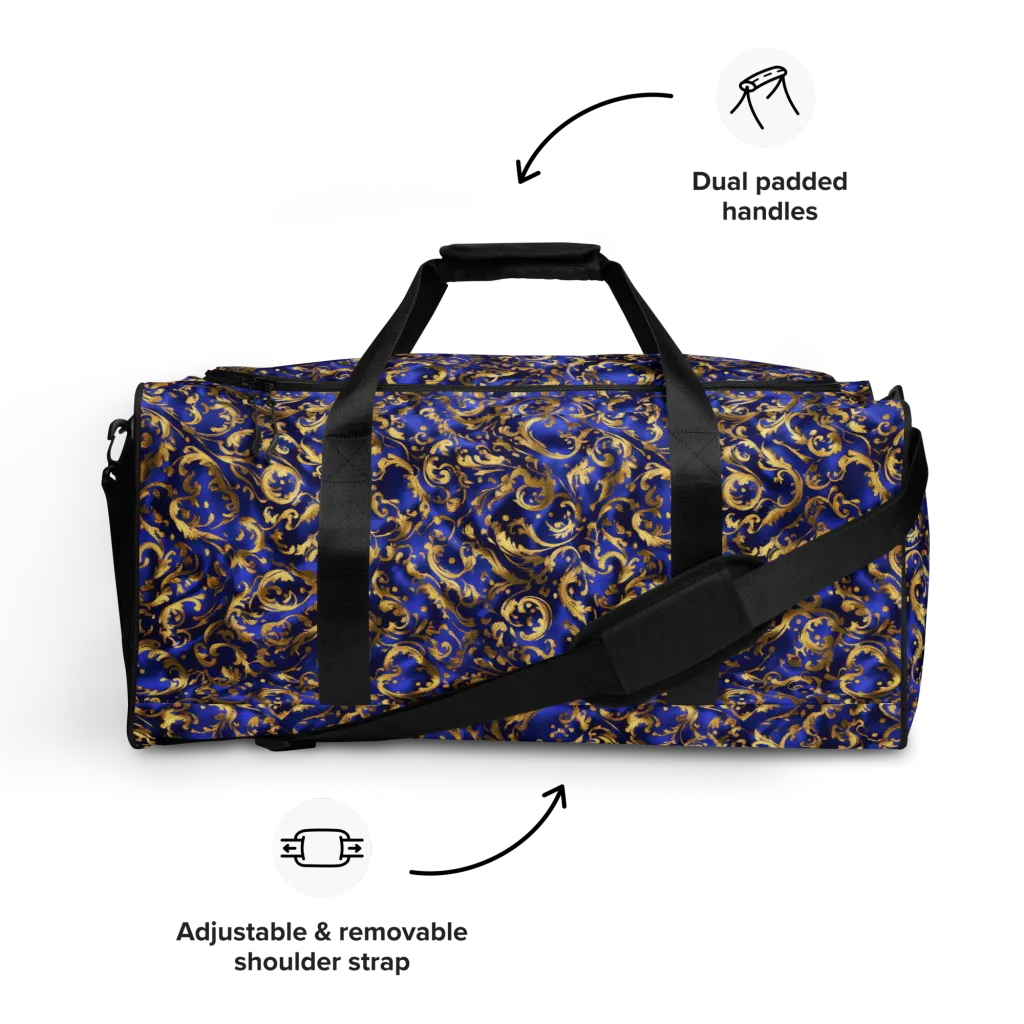 Gilded Arabesque on Duffle Bag — Front