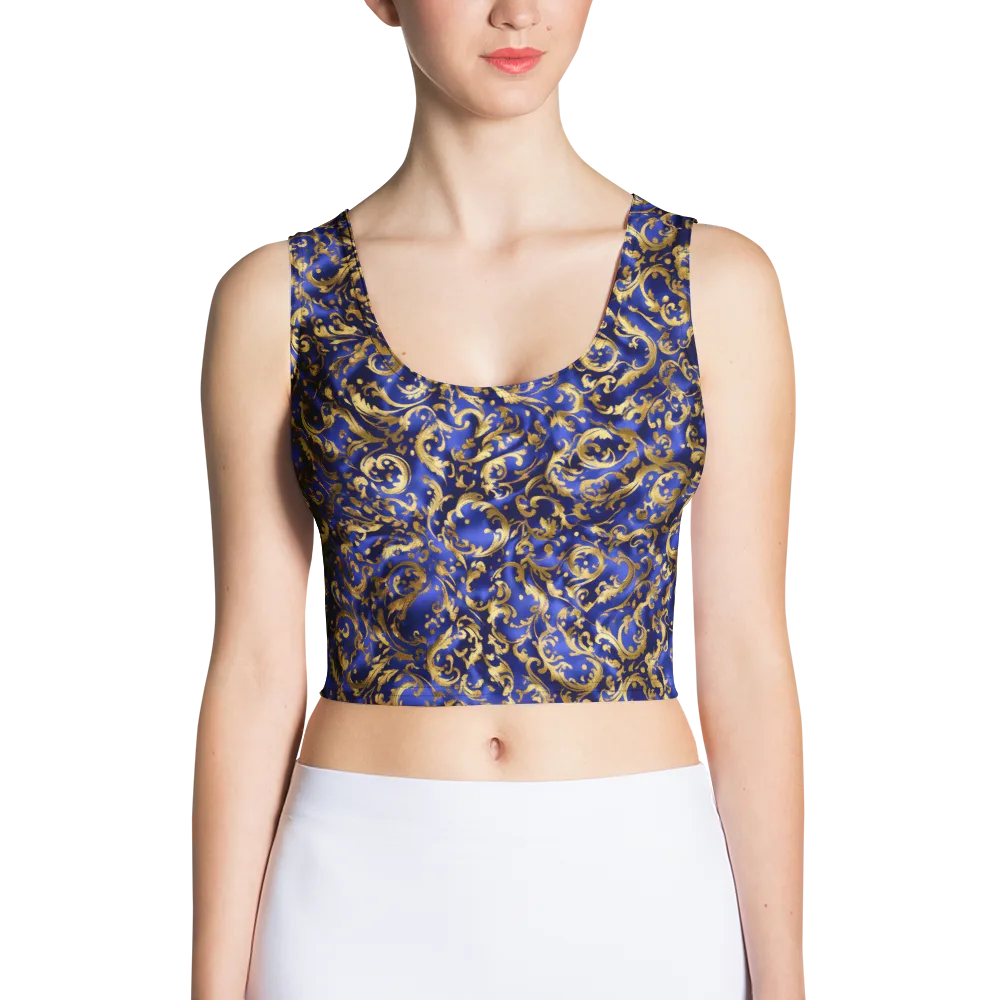 Gilded Arabesque on Crop Top — Front