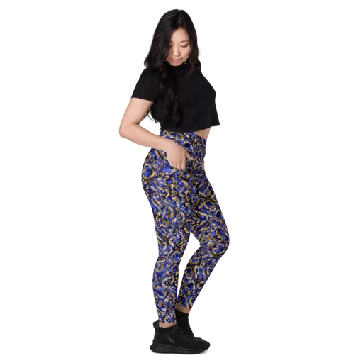 Gilded Arabesque on a Leggings with Pockets