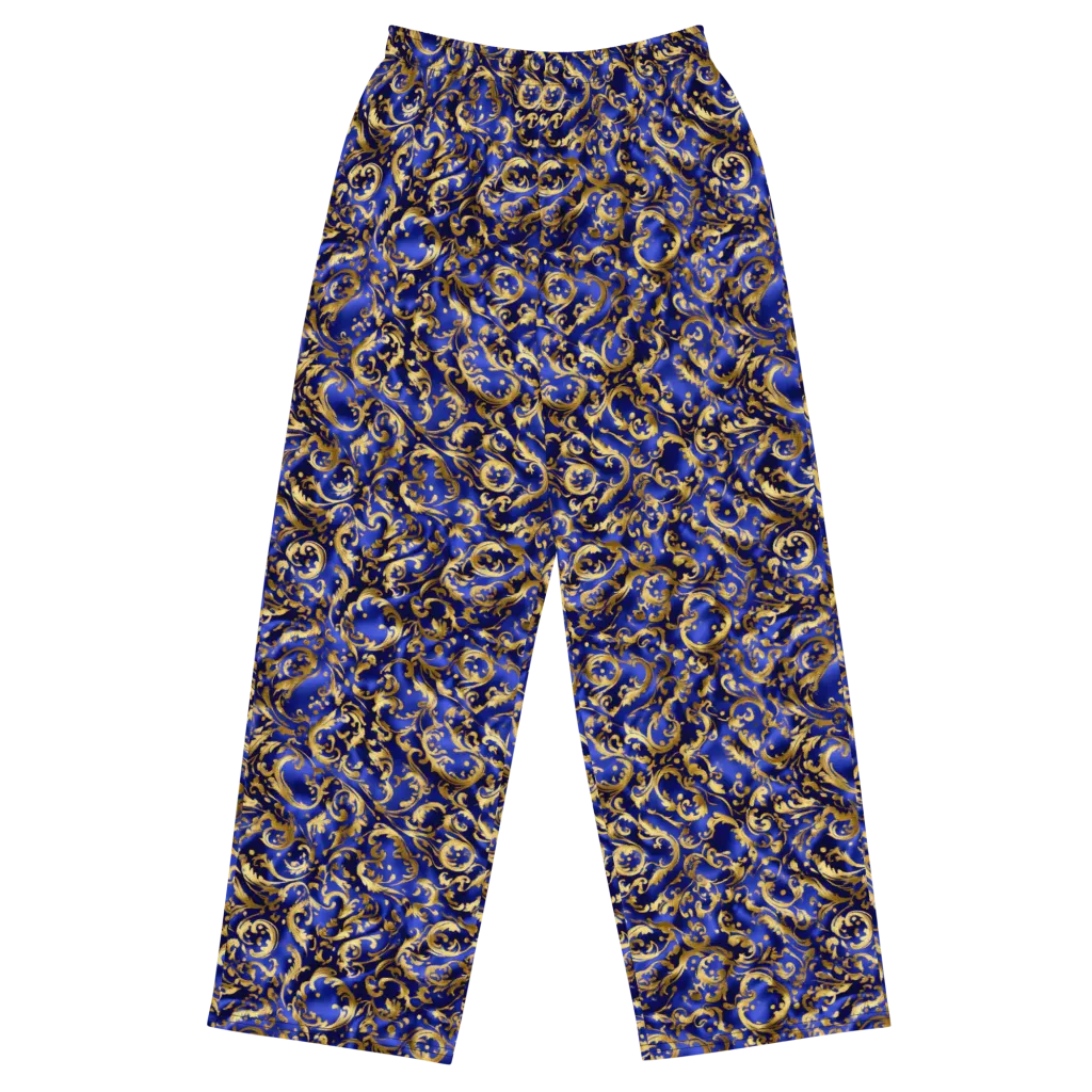 Gilded Arabesque on Wide-Leg Pants — Front