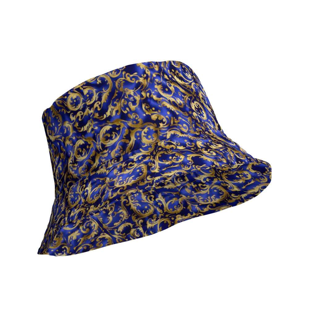 Gilded Arabesque on Reversible Bucket Hat — Product details Outside