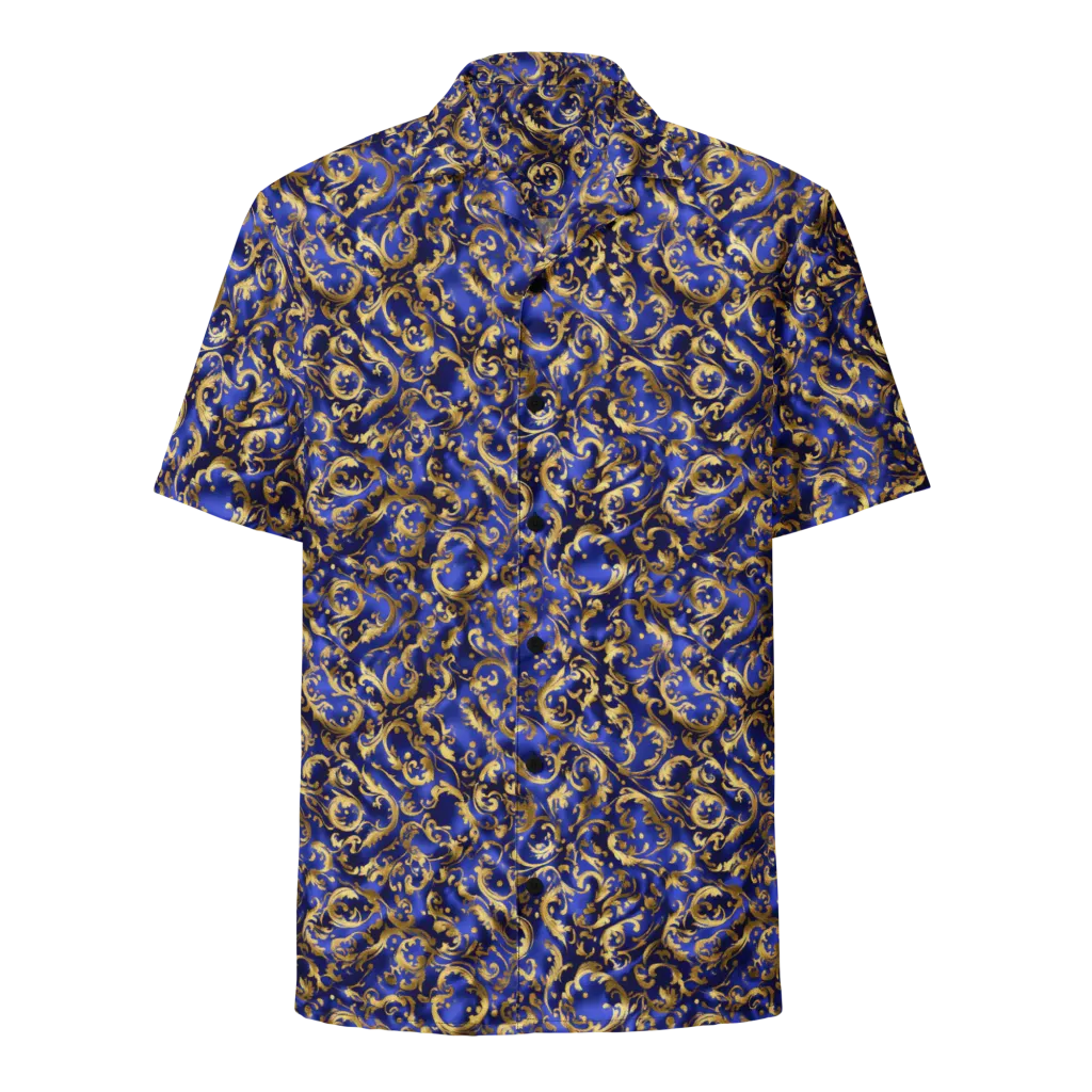 Gilded Arabesque on Button Shirt — Front