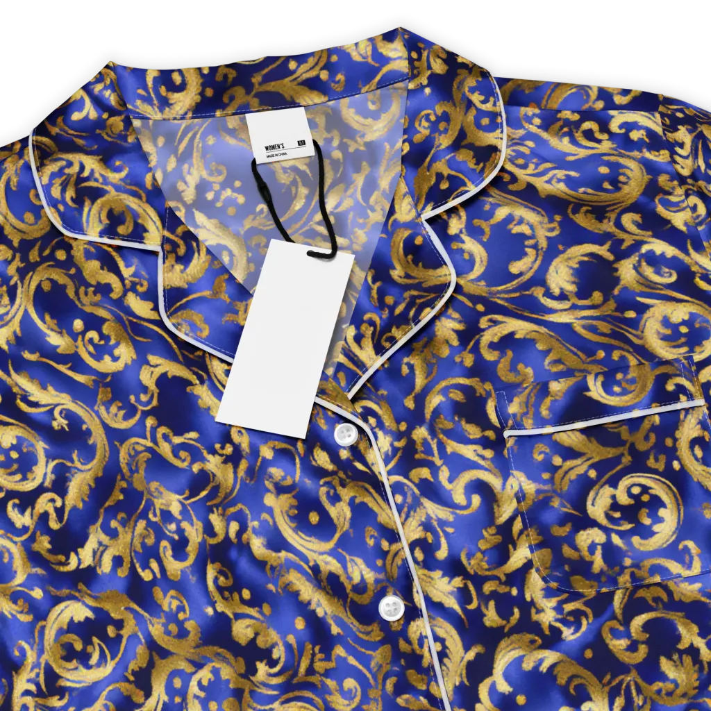 Gilded Arabesque on Women's Short Sleeve Pajama Top — Product details
