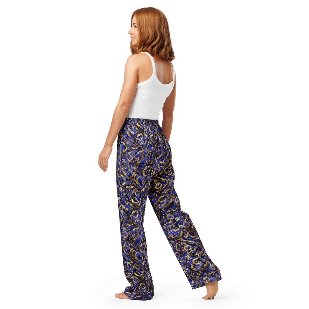 Gilded Arabesque on Women's Pajama Pants — Back