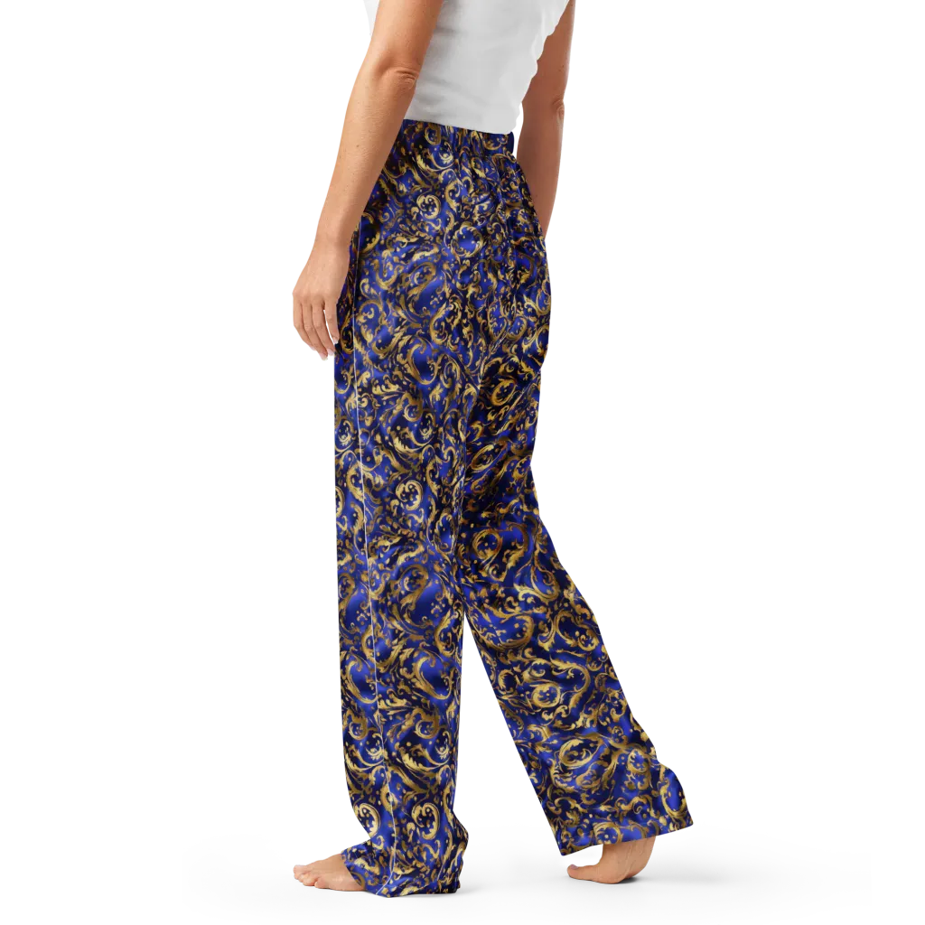 Gilded Arabesque on Women's Pajama Pants — Left