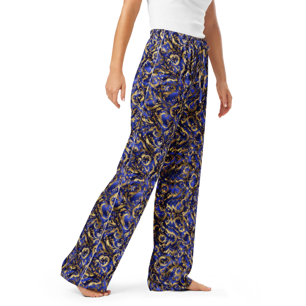 Gilded Arabesque on Women's Pajama Pants — Right Front