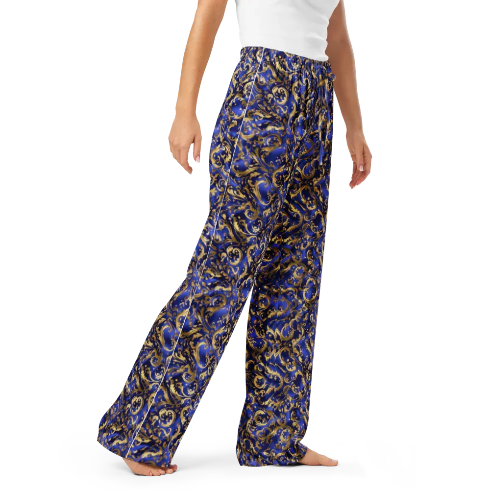 Gilded Arabesque on Women's Pajama Pants — Right Front