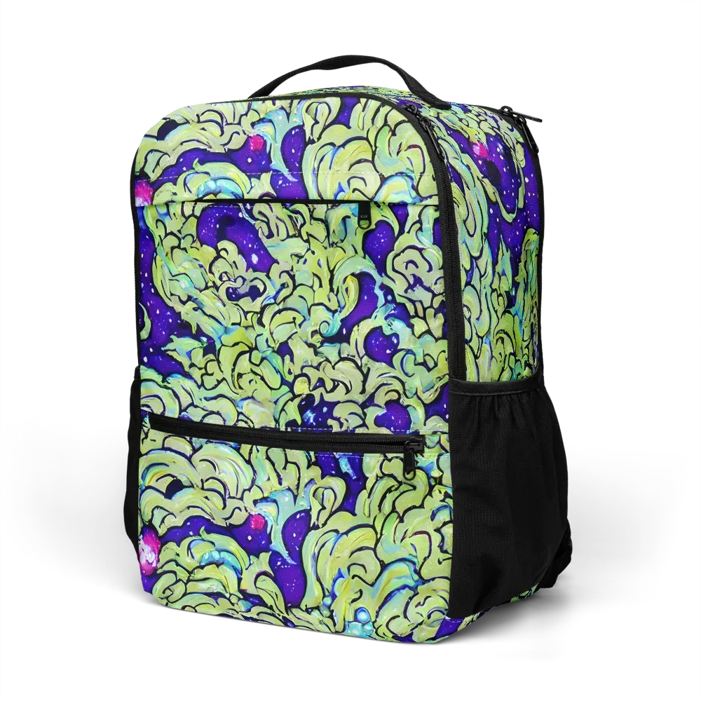 Electric Foliage on Utility Backpack — Left Front