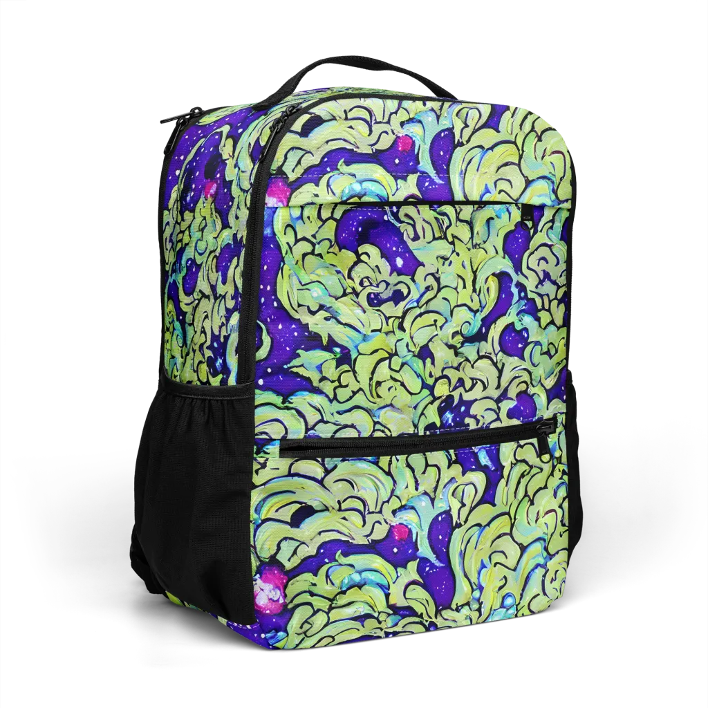 Electric Foliage on Utility Backpack — Right Front