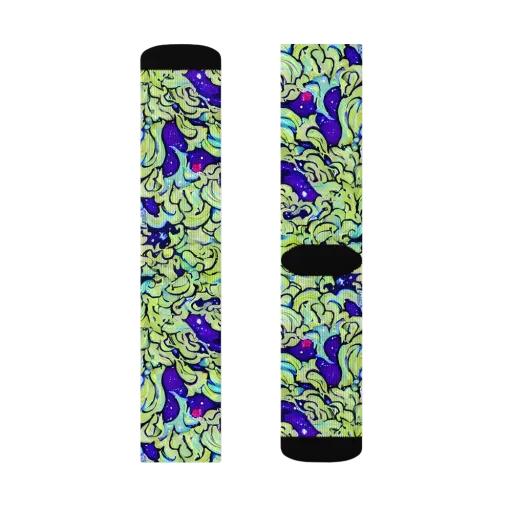 Electric Foliage on a Socks