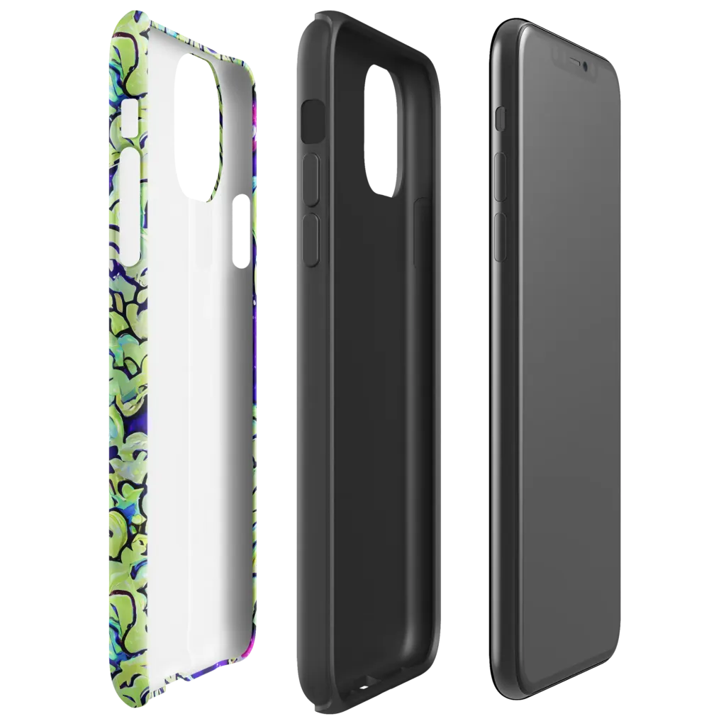 Electric Foliage on Tough Case for iPhone® — Right