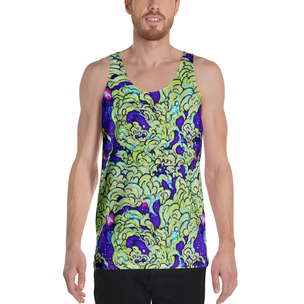 Electric Foliage on Men's Tank Top — Front