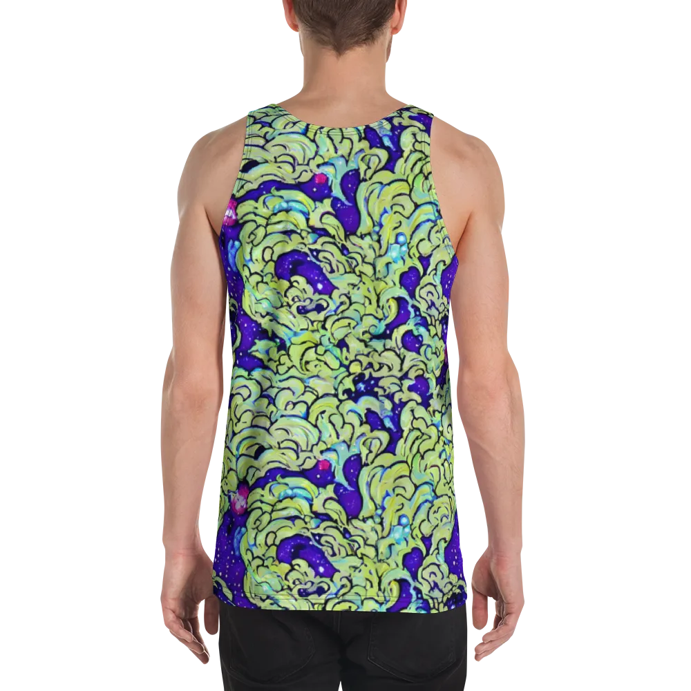 Electric Foliage on Men's Tank Top — Back