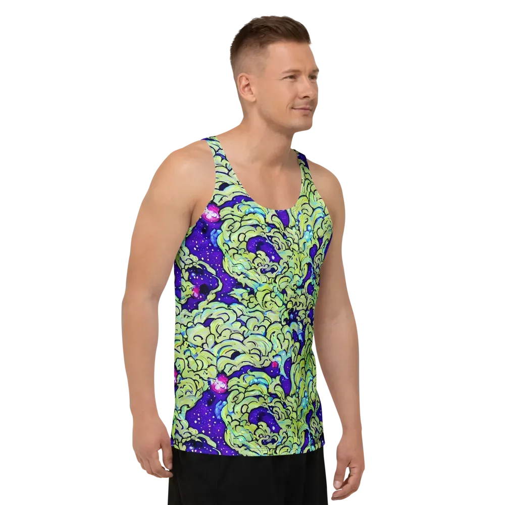 Electric Foliage on Men's Tank Top — Right Front
