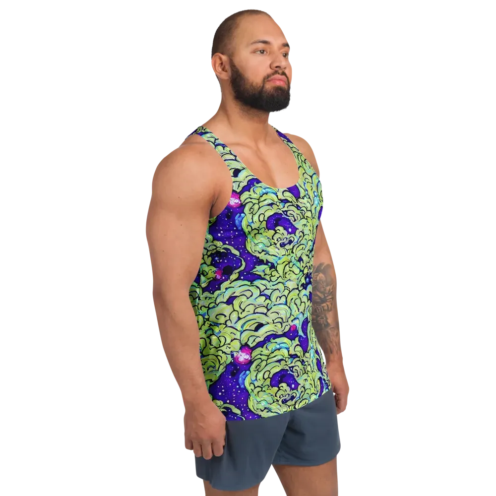 Electric Foliage on Men's Tank Top — Right Front