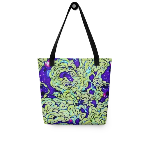 Electric Foliage on a Tote Bag