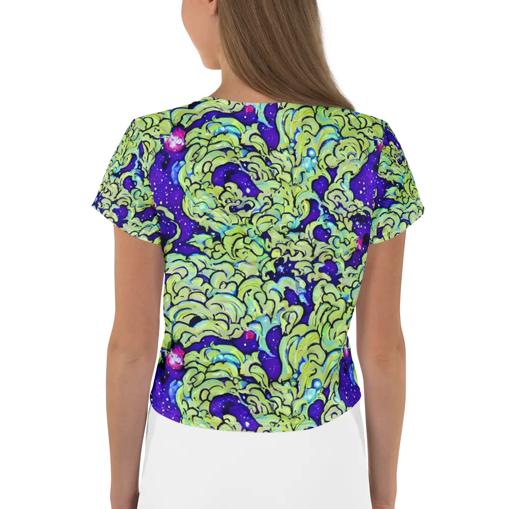 Electric Foliage on Crop Tee — Back