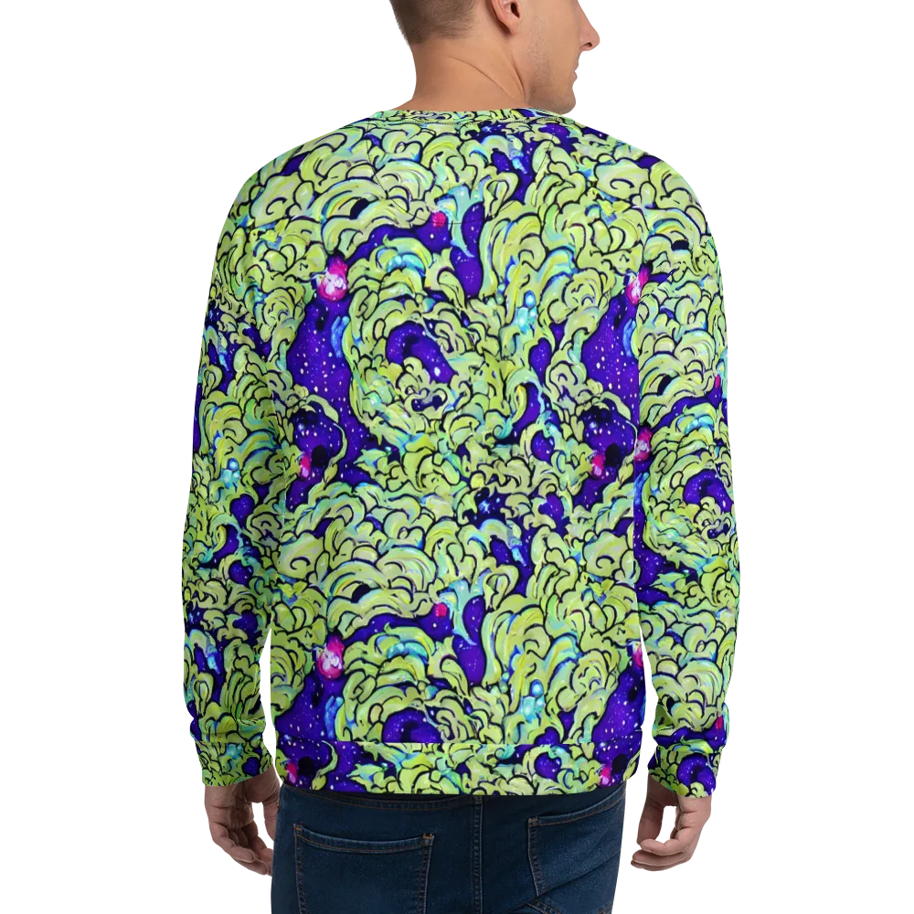 Electric Foliage on Sweatshirt — Back