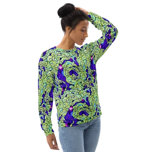 Electric Foliage on a Sweatshirt