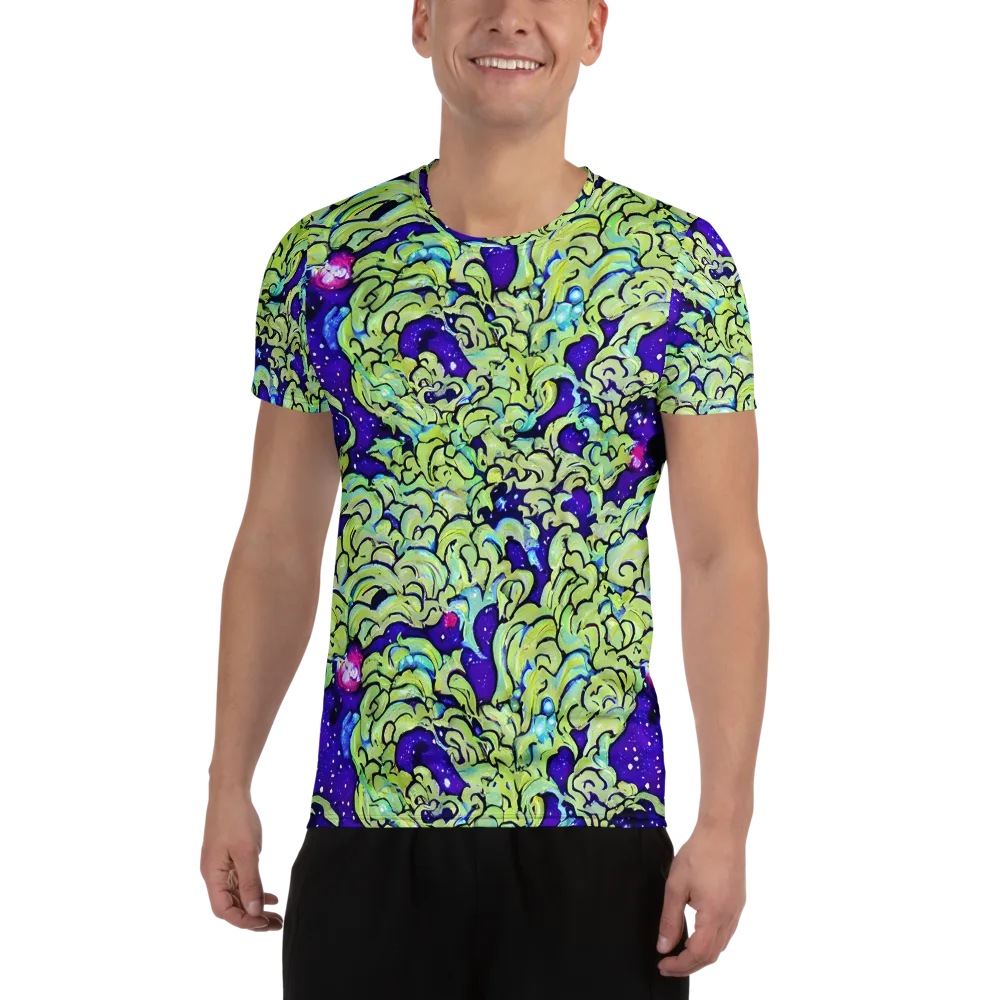 Electric Foliage on Men's Athletic T-Shirt — Front