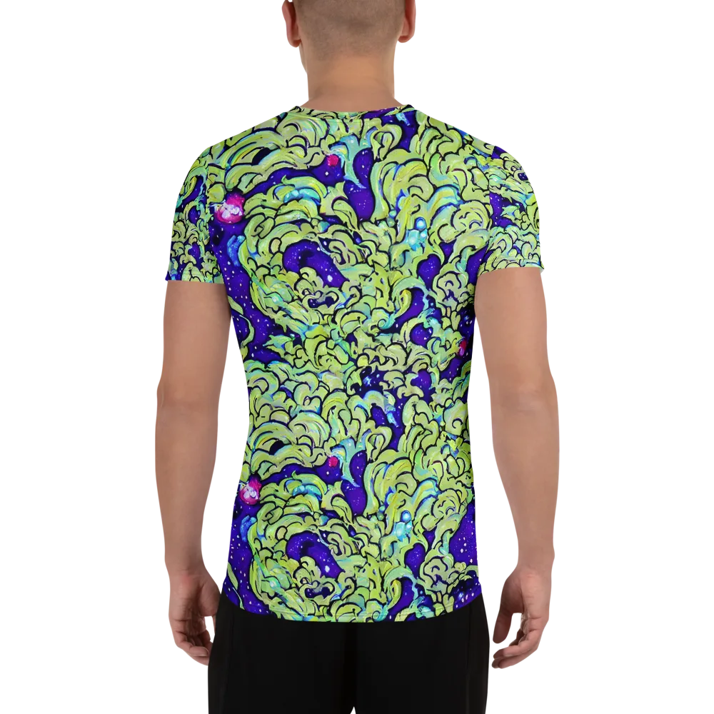 Electric Foliage on Men's Athletic T-Shirt — Back