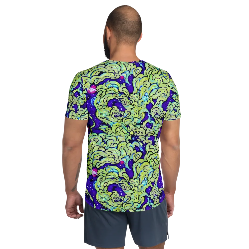 Electric Foliage on Men's Athletic T-Shirt — Back