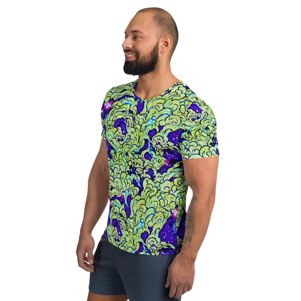 Electric Foliage on Men's Athletic T-Shirt — Left