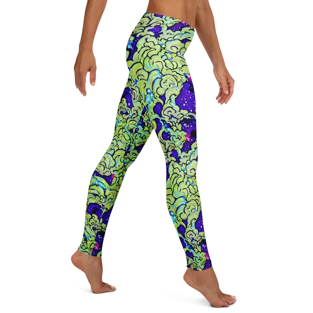 Electric Foliage on Leggings — Right